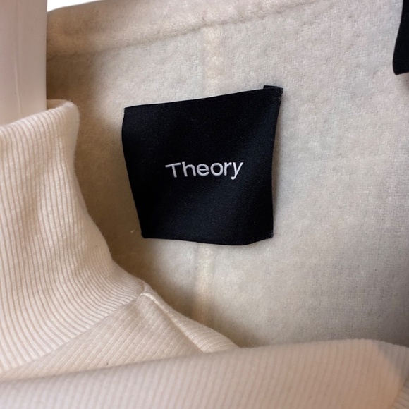 Theory Hooded Wrap Coat – Wool & Cashmere Blend, Size S - Picture 12 of 12